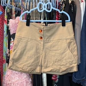 VTG Khaki Betsey Johnson Shorts